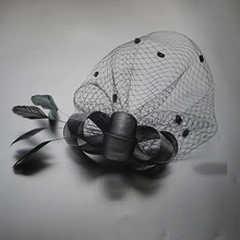 1 шт. перьевая атласная заколка для волос для женщин Коктейльная Свадебная вечеринка свадебное платье повязка на голову вечерние аксессуары для волос