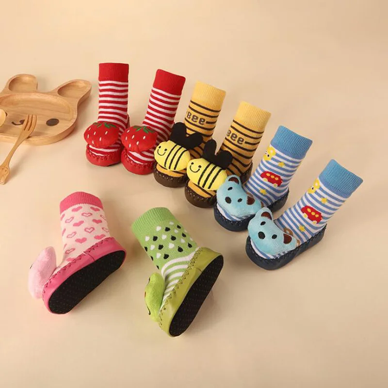 Новые модные стерео куклы детские носки для малышей мягкая подошва удобные нескользящие детские носки