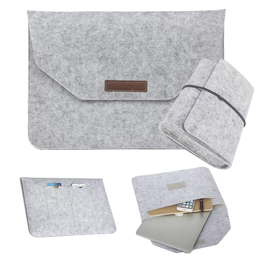 New Slim For Macbook Pro 13 A1278 Laptop Sleeve Case Wool Felt for Macbook Pro 12 A1278 Sleeve Mouse Charger Pouch Bag     (6)