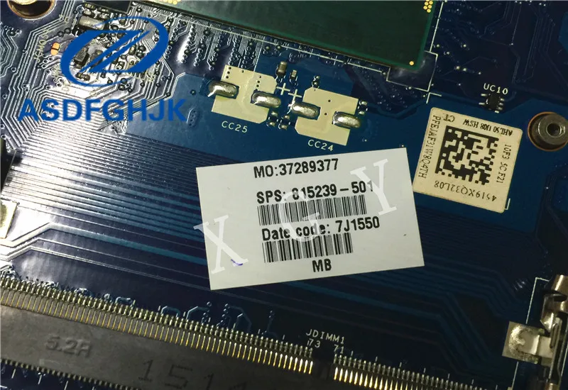 Материнская плата ноутбука 818487-501 для hp для Тетрадь 15 15-AF материнской ABL51 LA-C781P DDR3 неинтегрированный 100% Тесты ok
