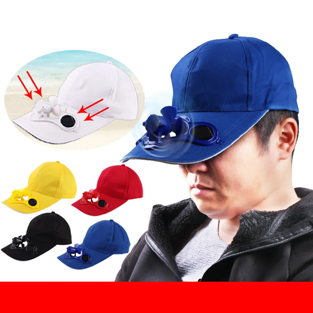

Men Cycling Bike headband Cap Summer Outdoor Solar Sun Power Hat Cap Cooling Cool Fan For Golf Baseball Sport Gorra Ciclismo 65