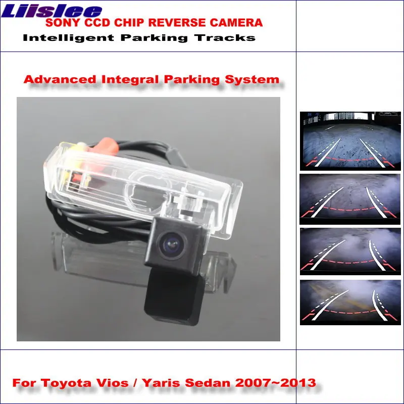Liislee Intelligentized камера заднего вида для Toyota Vios / Yaris Sedan 2007 ~ 2013 назад динамические
