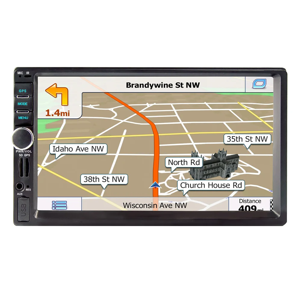 

8701 7 inch touch screen multifunctional player Vehicle GPS Units Equipment, Bluetooth hands-free, FM radio MP3/MP4 Players