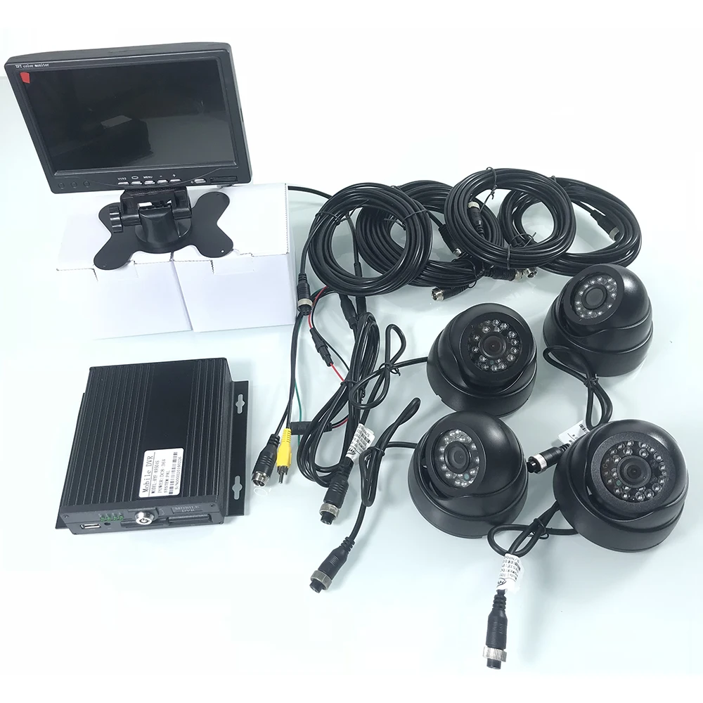  Audio e video 4 canali HD in-veicolo di sorveglianza AHD960P/HD 720 P pixel Bus Monitoraggio Suite 