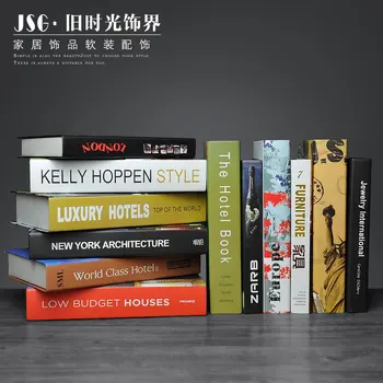 

The old Nordic Book props warm decorative type English simulation Bookstore Fake Book simple decoration ideas