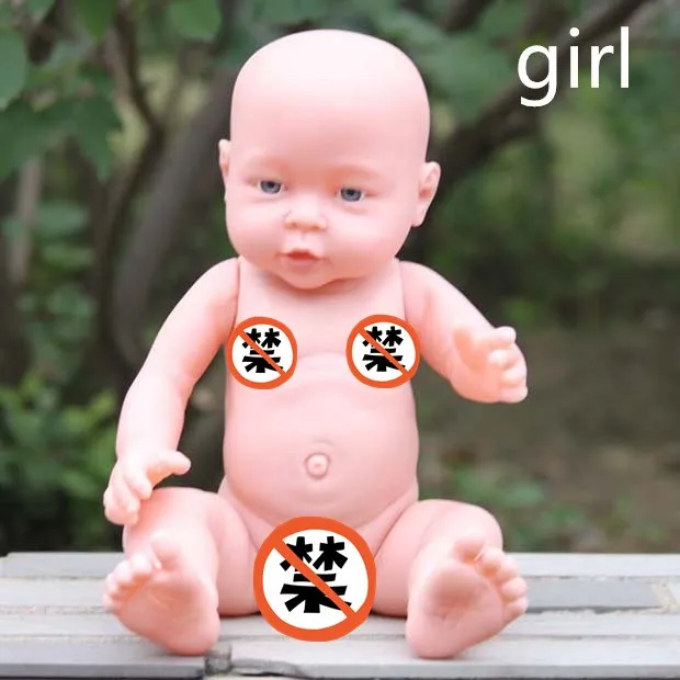 girl 41 см детская кукла-Реборн, мягкая виниловая силиконовая Реалистичная звуковая смешка, детская игрушка для новорожденных мальчиков и девочек, подарок на день рождения - Цвет: girl