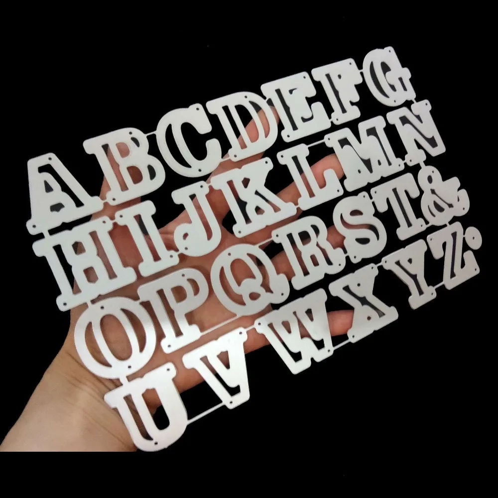 Carbon Steel A-Z Alphabet Cutting Dies for Album Card Making Paper Craft