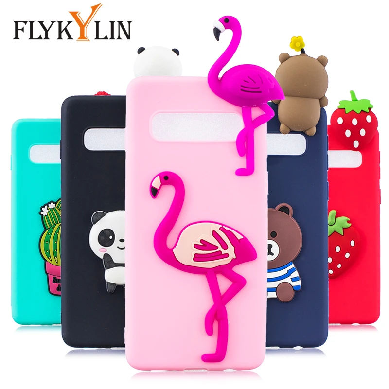 FLYKYLIN 3D игрушки чехол для Samsung Galaxy S10e чехлы S10 S9 S8 Plus S6 S7 edge Мягкий ТПУ силиконовый