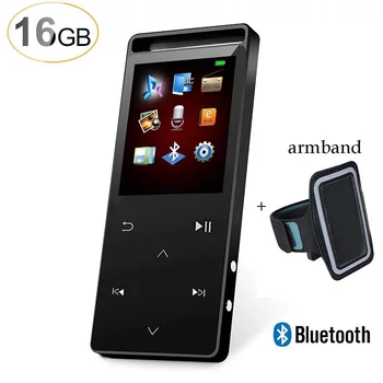 

2020 Sports Bluetooth MP3 Player 16G 1.8inch Screen Touch Key Music Player With FM Radio,Ebook,Support Up to 64GB
