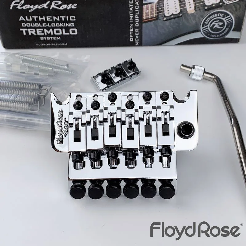 

Pro Tremolo System Floyd Rose BRIDGE FRTP1000 Chrome Silver With R2 Nut