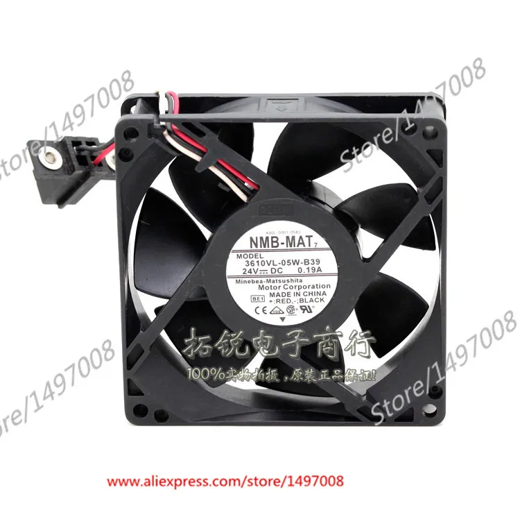 NMB MAT 3610VL 05W B39 BE1 DC 24V 0.19A 3 жильный защитного стекла 92x92x25 мм Сервер вентилятор
