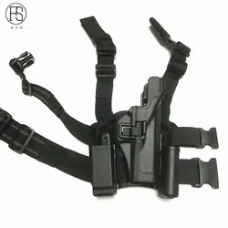 FS тактический cqc ноги военный бедра Охота Стрельба компактный RH Airsoft охотничья кобура для Glock 17, 19, 22, 23, 31, 32