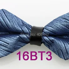 YIBEI Coachella Галстуки регулируемый синий галстук-бабочка с черными полосатыми бабочками Алмазная кожа Пикер Унисекс Взрослые бабочки