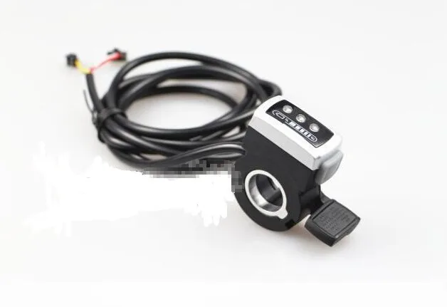 Sale Newest 36V 106DX e-bike finger throttle both-way thumb gas handle with battery indicator specialize for lithium batteries 5