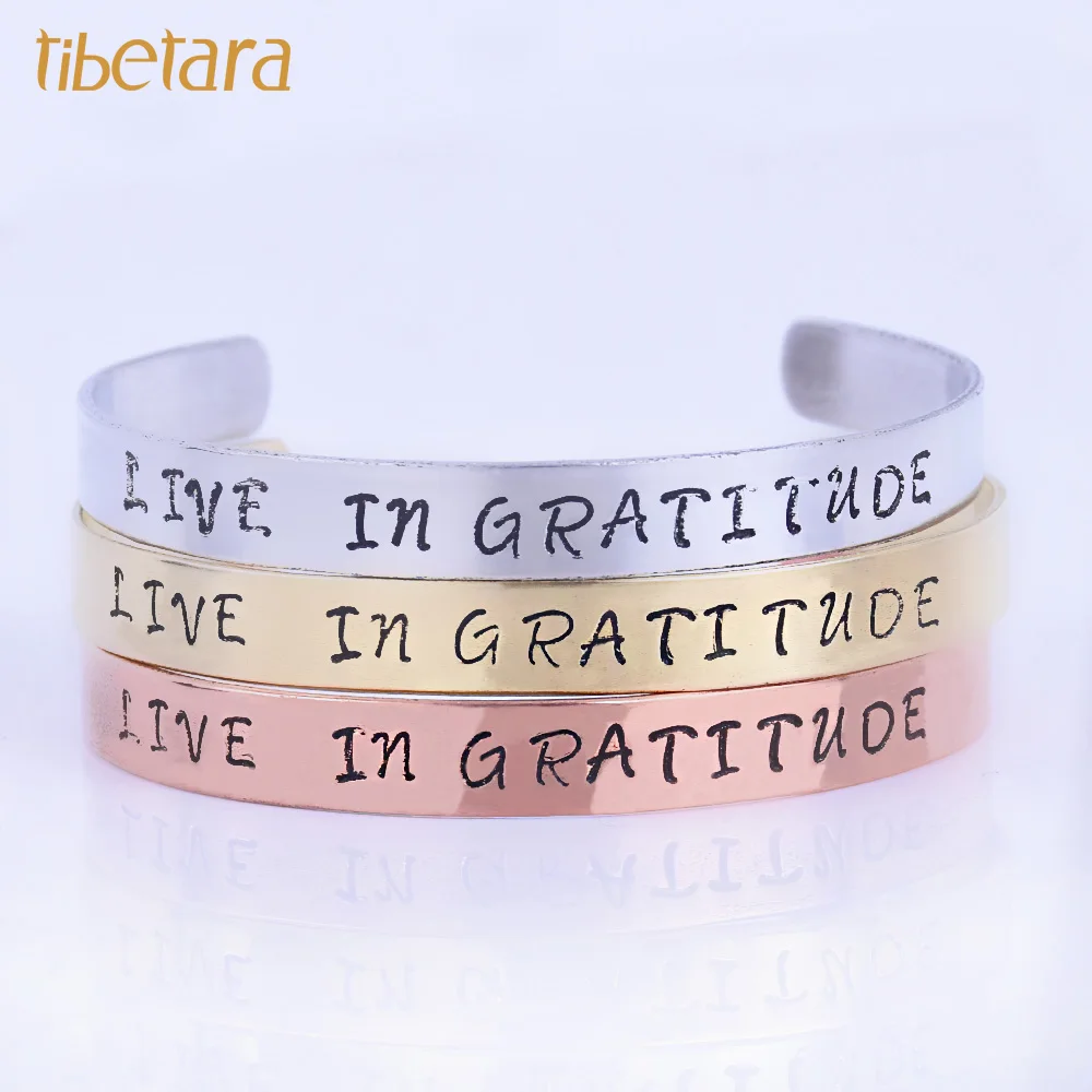 

5''(127mm) Custom Bracelet stamped Aluminum,Copper,Brass,adjustable,Personalized Gift , Letters Custom Bracelet