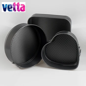 

FORM CAKE set of 3 pcs, with non-stick coating,made of carbon steel(kradrat26sm., Krug24sm.,Serdtse21sm.)Baking tool,pan 846-204