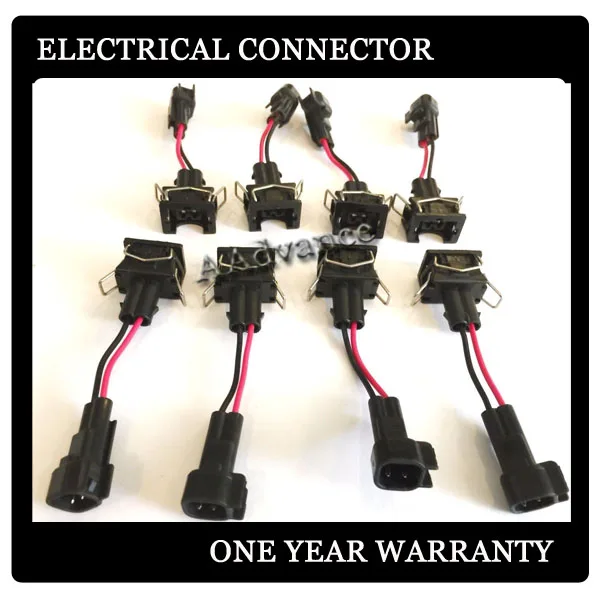 EV1 Female to EV6 male Fuel Injector wiring harness plug connectorin