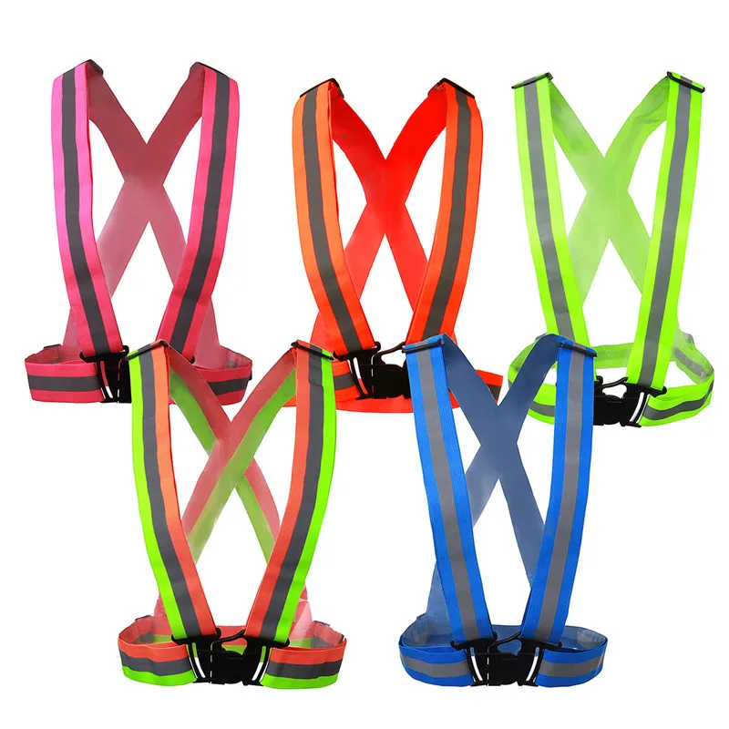 

New Safe Reflective Safety Vest Belt For Women Girls Night Running Jogging Biking for Construction Traffic safe