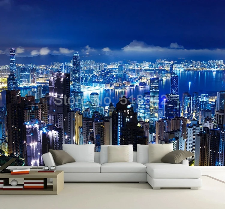 Papel de parede com mural personalizado em