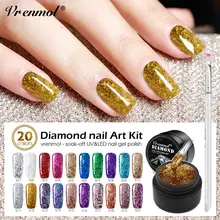 Vrenmol 20 супер клей Блестящий лак для ногтей Avondmaal Diamant Schijnt 3D Алмазный УФ светодиодный гель для замачивания
