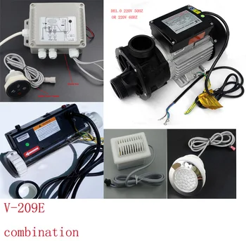 

bathtub all parts kit collection with v-209e controller DH1.0 220V water pump Underwater light H20-R1 heater and Ozone