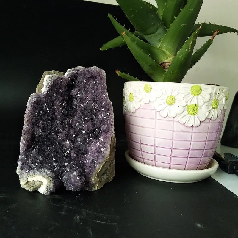 

gemstones Natural amethyst stone crystal cluster home decor stones and minerals Home decoration display