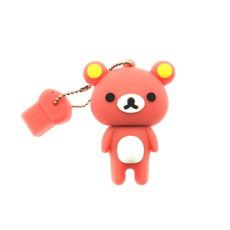 Новинка, милый USB флеш-накопитель Rilakkuma Bear, стильный флеш-накопитель, 4 ГБ, 8 ГБ, 16 ГБ, 32 ГБ, 64 ГБ, флешка, карта памяти, диск, подарки