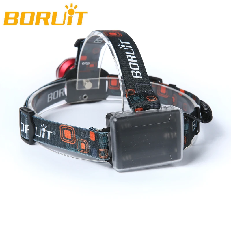 Налобный фонарь boruit Zoomable 3000LM XML T6 светодиодный налобный 18650 с 3 режимами для