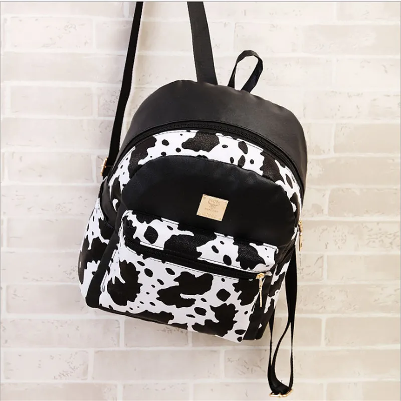 

Dairy cow backpack multicolor softback women's backpack can easy carry for outdoor travel or street high quality backpack