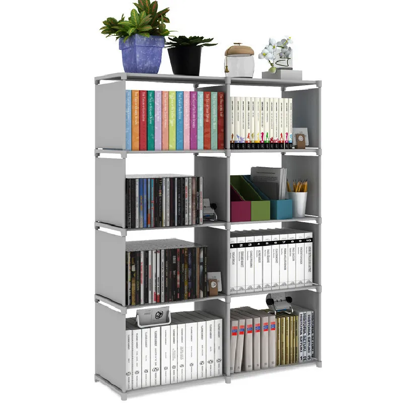 Fashion Double Row Bookshelf Nonwoven Fabric Easy Installation Book Stand Sundrise Storage Cabinet Diy Shelf Bookcase For Home huismerk kopen in de aanbieding Fashion Double Row Bookshelf Nonwoven Fabric Easy Installation Book Stand Sundrise Storage Cabinet Diy Shelf Bookcase For Home huismerk kopen in de aanbieding