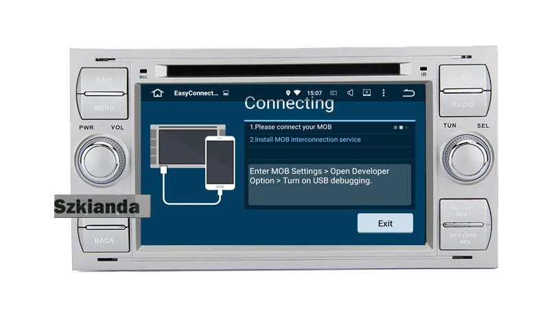 " Серебряное пианино Android 8,0 автомобильный DVD gps Радио для Ford Focus Kuga транзит Fusion GALAXY 4G Wifi 8 ядерный Bluetooth карта DVR
