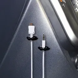 8 шт. Клей Автомобиля Зарядное устройство линия застежка зажим для наушников USB кабель автомобиль клип авто аксессуары для интерьера авто