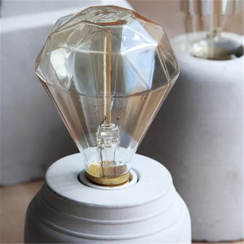 Ретро Edison led светильник лампы Алмазный G95 E27 40W 220V лампа накаливания Винтаж