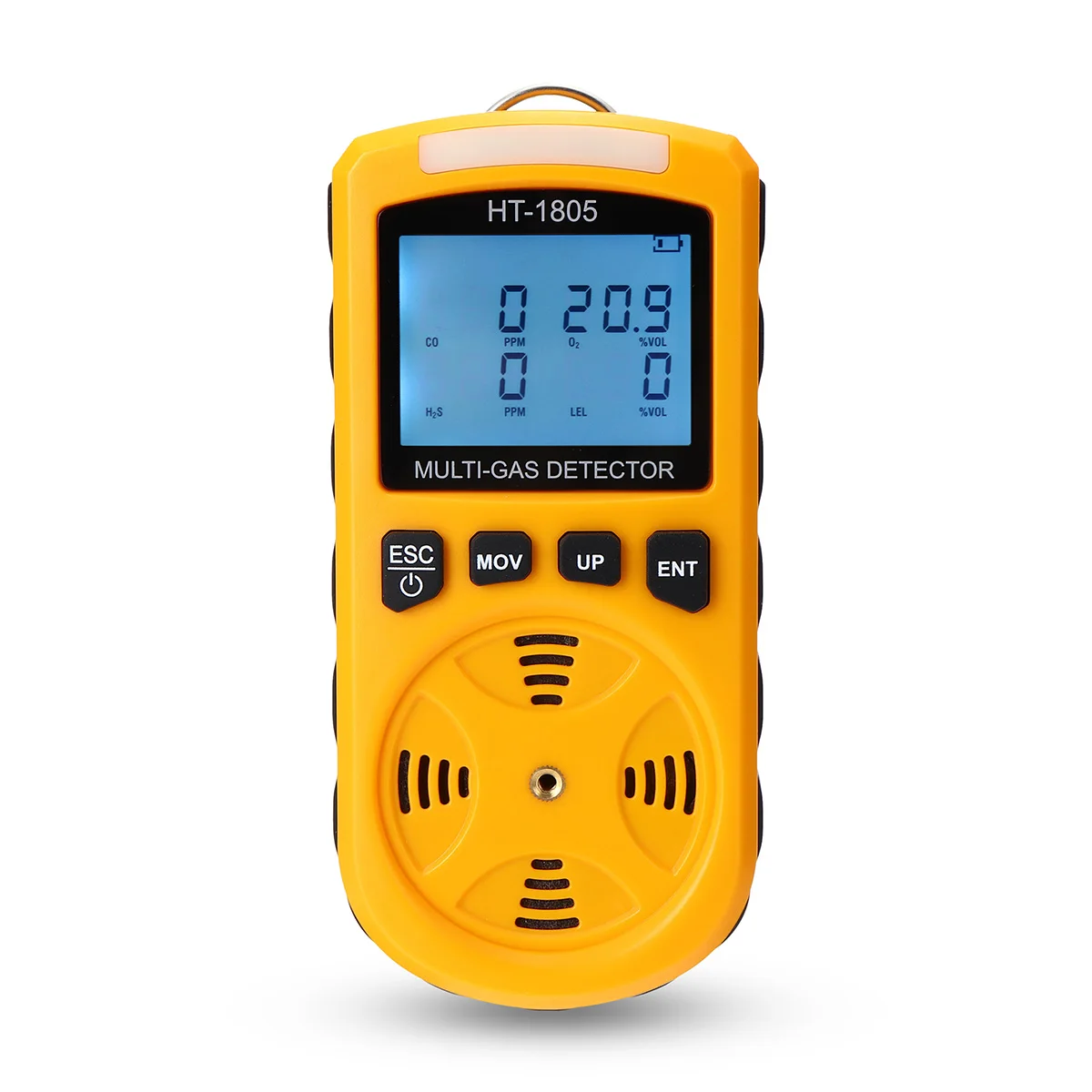 

O2 CO H2S LEL Monitor Harmful Gas Detector LCD Digital Analyzer Tester HT-1805 Back-light Design Light Alarm Function Vibration