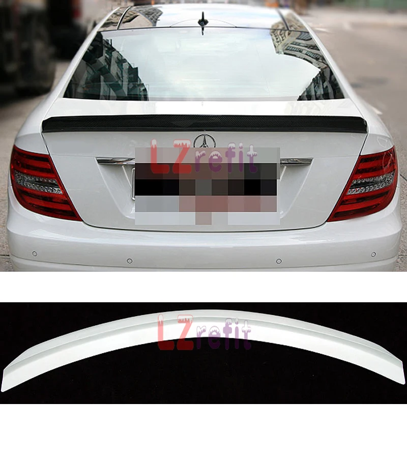 

UNPAINTED V STYLE TRUNK LIP SPOILER Fit For MERCEDES BENZ W204 4DOOR SEDAN C63 C300 C350 C63 08-12