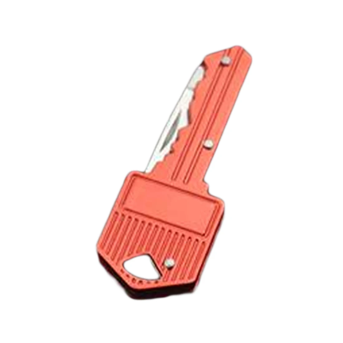 Портативный Кемпинг Открытый выживания карманный складной ключ Форма кольцо нож инструмент нож мини брелок для кемпинга нож инструмент - Цвет: Красный