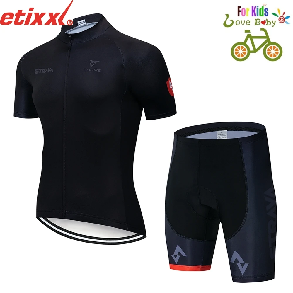 Pro team Детские майки для велоспорта велосипед трико пропускающее воздух Ropa Ciclismo MTB с коротким рукавом быстросохнущие велосипедная одежда 3D гель