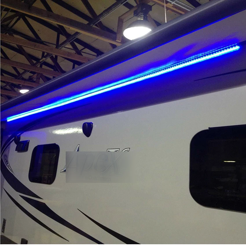 RV светодиодный Кемпер тент Лодка светильник набор w/ИК пульт дистанционного RGB 16FT 3528 водонепроницаемый 16.5FT 300 светодиодный s