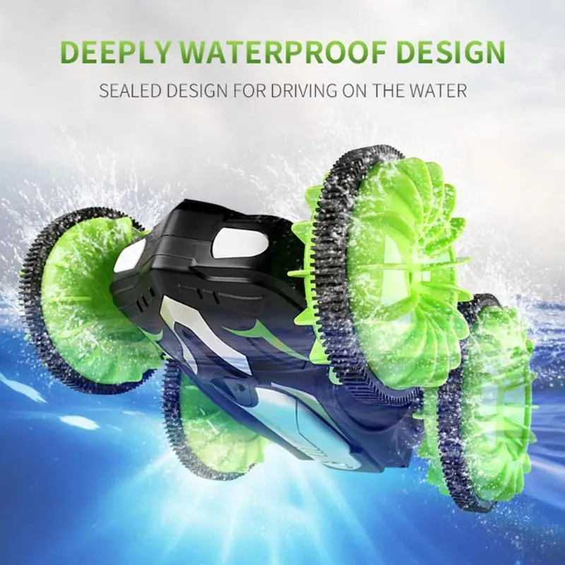 Вращение на 360 градусов, Радиоуправляемый автомобиль, вождение на воде и суше, гусеничный каток, автомобиль, игрушки, вращающийся трюк, игрушки, антигравитационная машина, настенный гонщик