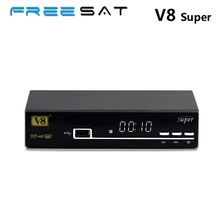 Freesat V8 Super USB Wifi DVB-S2 Satellite Receiver Support PowerVu Biss Key Cccamd Newcamd Youtube Youporn Receptor TV Turner