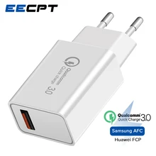 EECPT 5 в 3 А USB зарядное устройство Быстрая зарядка 3,0 дорожный настенный адаптер питания 18 Вт QC3.0 зарядное устройство для мобильного телефона для iPhone X samsung S9 Xiaomi