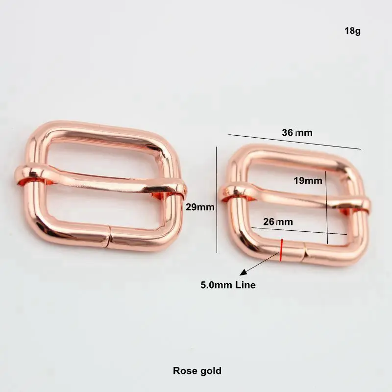 100 шт. 10 шт. Высокое качество 20 мм 26 мм розовый Золотой ползунок Пряжка самодельный ремень лента рулон Пряжка ремень регулятор Tri-glide пряжки
