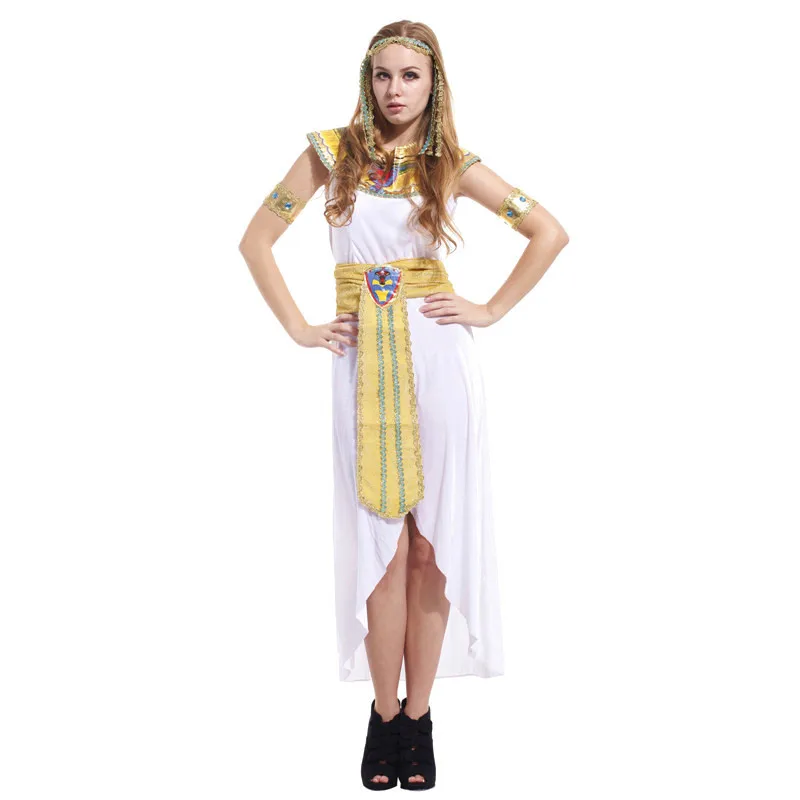 Сексуальная женщина королева египетская Клеопатра косплэй Женский Хэллоуин богиня костюм карнавальный Пурим Маскарад этап играть платье