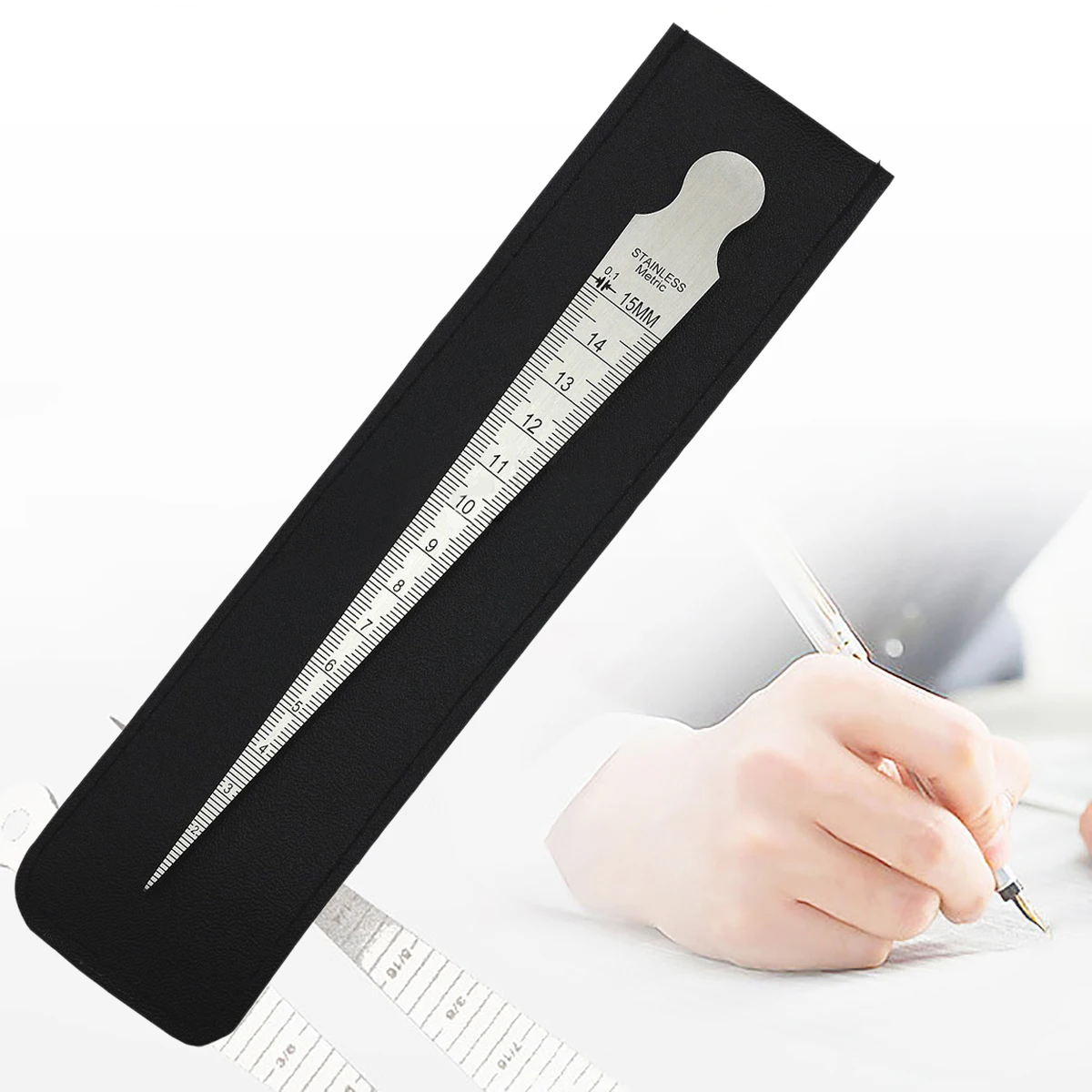 1pc Precision Taper Welding Gauge Gage Ruler Inch And Metric Welder Inspection Test Ulnar Measuring Range 0-15mm