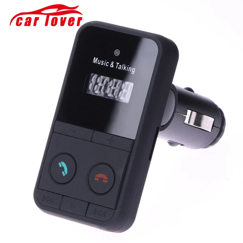 

Modulator 12v 24v Car MP3 WMA Radio Player Phone USB Charger LCD Display Cigarette Lighter Car V3.0 Bluetooth FM Transmitter Kit