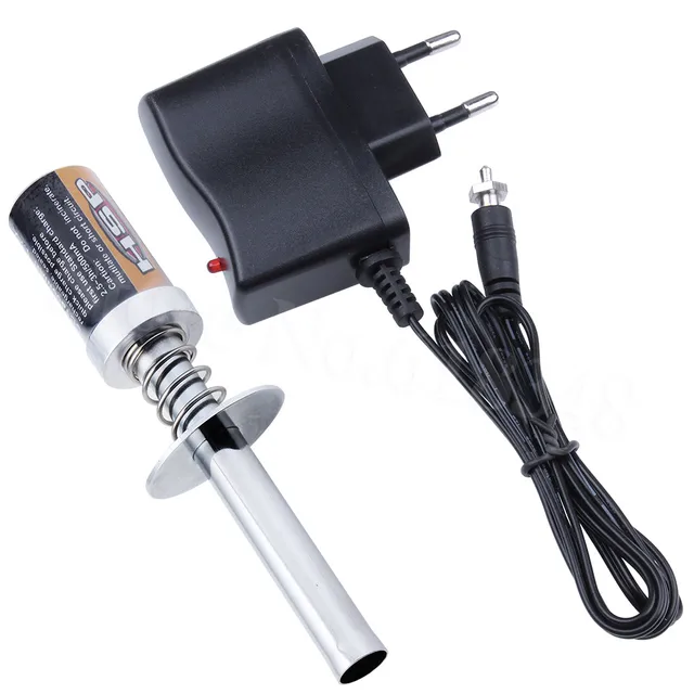 RC 1800mAh Rechargeable Glow Plug Igniter Starter Ignitor With Charger