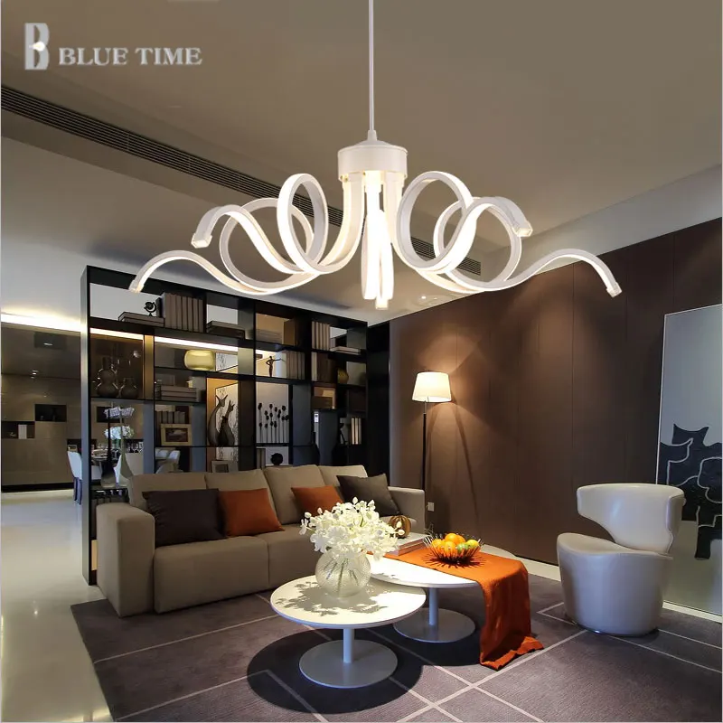 Креативный художественный современный подвесной светильник для гостиной, столовой, подвесной светильник, светодиодный потолочный подвесной светильник, белый светодиодный светильник