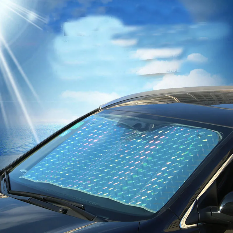 130*70cm Car Auto Front Window Sunshade Covers Sun Reflective Heated