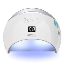 Новая версия Смарт-лампы для ногтей SUN6 светодиодный сушилка с УФ-лампой металлическая Нижняя кнопка автоматического датчика для быстрой сушки УФ гель-лака для ногтей