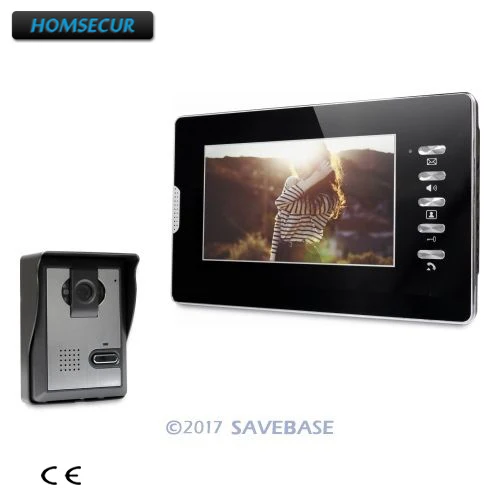HOMSECUR 7 &quotвидео домофон безопасности с Intra monitor аудио для домашней безопасности|door